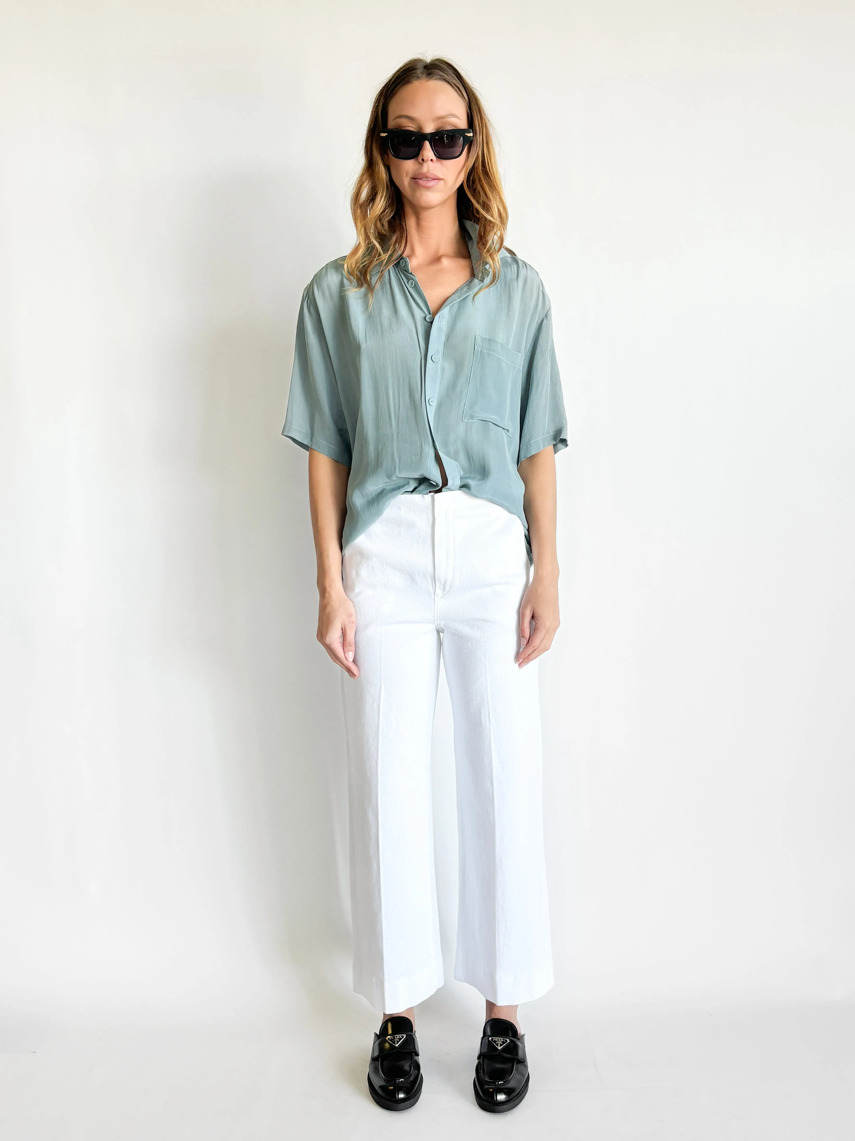 High Waist Cropped Trouser