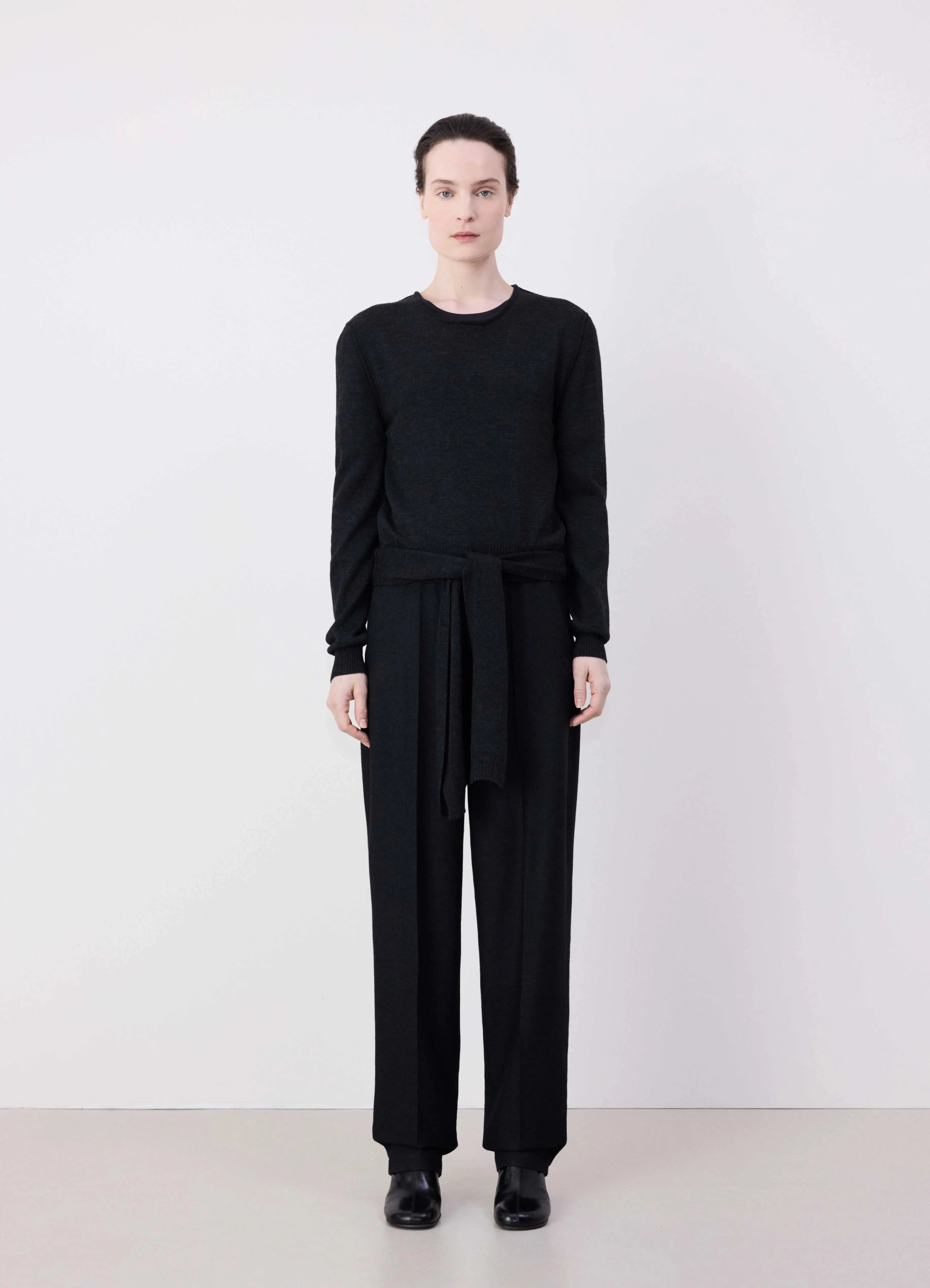 TROMPE L'OEIL CREW NECK JUMPER